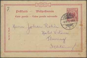 Kasse 146. EH 0016 E. Hannover til J. Rohde 1893-09-08 1