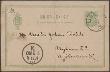 Kasse 145. EH 0092 E. Hannover til J. Rohde 1891-12-09 1