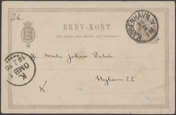 Kasse 144. EH 0106 E. Hannover til J. Rohde 1890-02-17 1