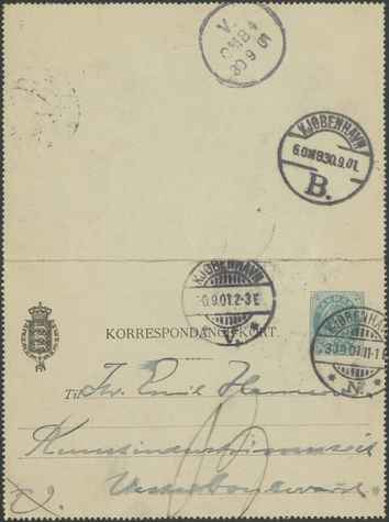 Kasse 83. EH 0095 E. Nielsen til E. Hannover 1901-09-30 1