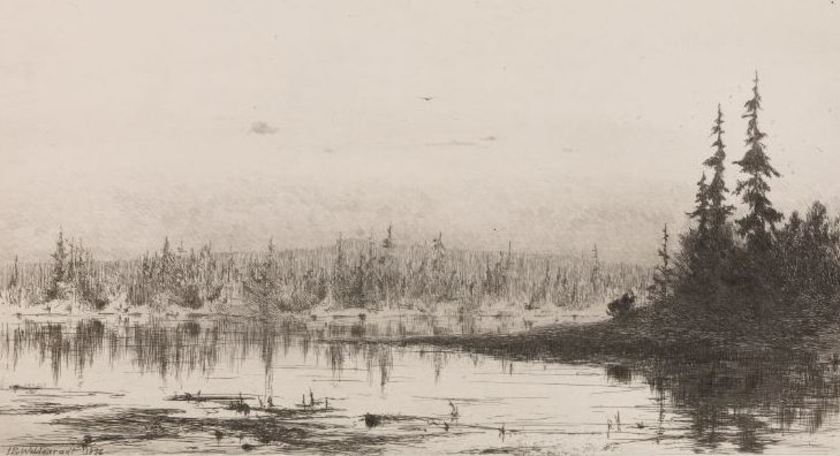 J.P. Wildenrath: 'Vinterlandskab', 1896. Statens Museum for Kunst.