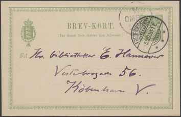 Kasse 89. EH 0167 N Skovgaard til E Hannover 1900-12-04 1