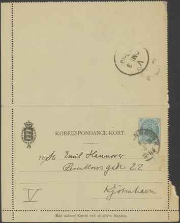 Kasse 86. EH 0206 J. Rohde til E. Hannover 1893-03-16 (2) 1