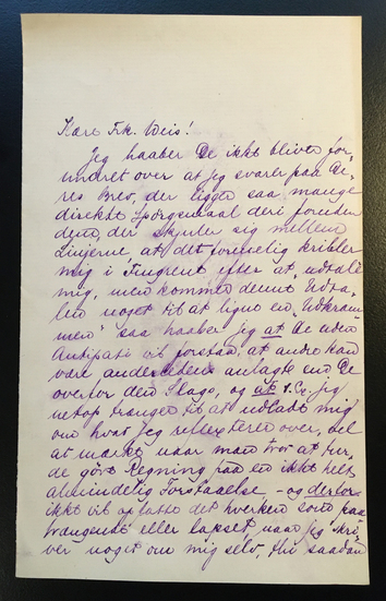Før 8.6.1888, Robert Hirschsprung til Jeanne Weis1