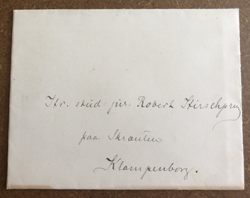 Juni 1889, Jeanne Weis til RH, konvolut
