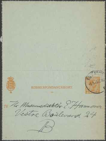 Kasse 89. EH 0131 J Skovgaard til E Hannover 1919-05-06 1