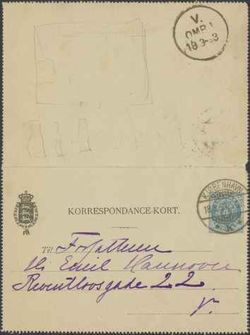 Kasse 94. EH 0270 Kr. Zahrtmann til E. Hannover 1893-03-17 1