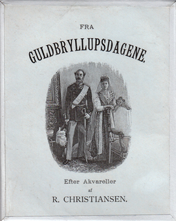 Kongeparrets guldbryllup 1892 illustrationer af Rasmus Christiansen