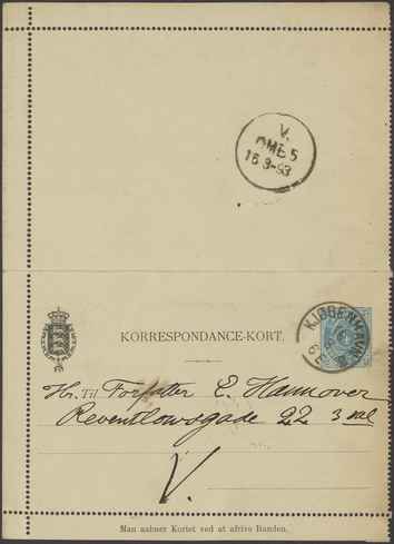 Kasse 89. EH 0010 J Skovgaard til E Hannover 1893-03-16 1