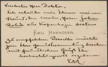 Kasse 145. EH 0204 E. Hannover til Dr. Fiedler 1892 juli 1