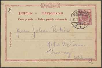 Kasse 146. EH 0019 E. Hannover til J. Rohde 1893-09-11 1