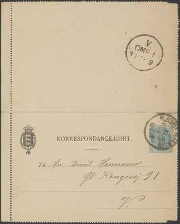 Kasse 62. EH 0145 R. Christiansen til E. Hannover 1889-06-17 1